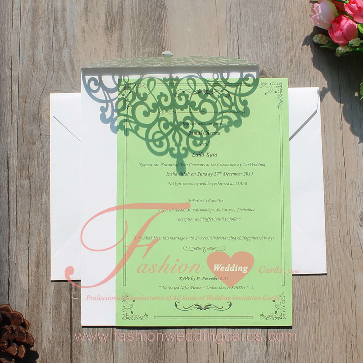 Online Laser Cut Wedding Invitations Ireland